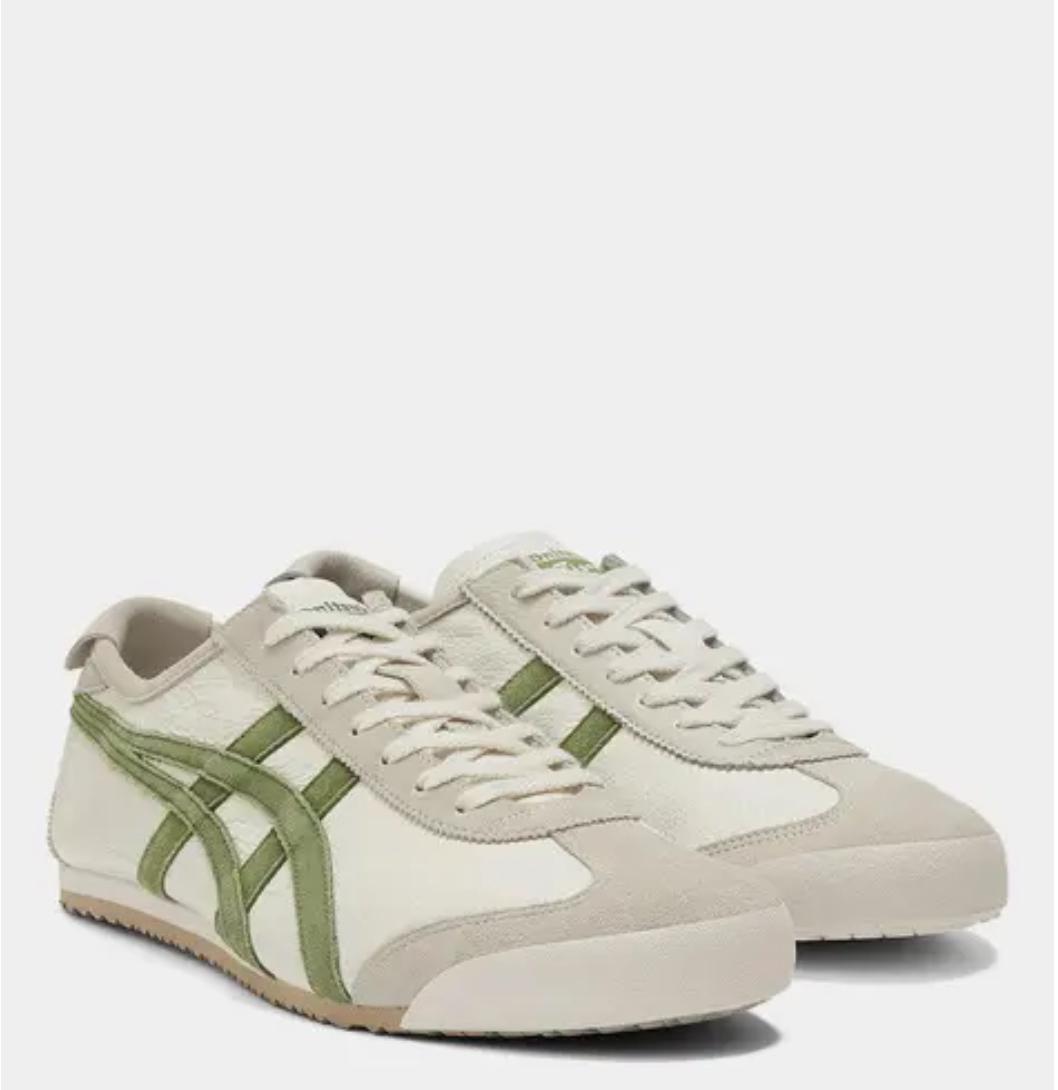 Onitsuka Tiger Mexico 66 – Cream & Olive Green Vintage Sneaker