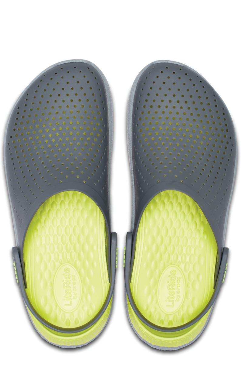 LiteRide™ 360 Clog – Grey & Volt Green | Performance Comfort Redefined