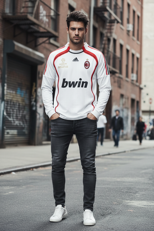 AC Milan Retro Jersey – Front view urban