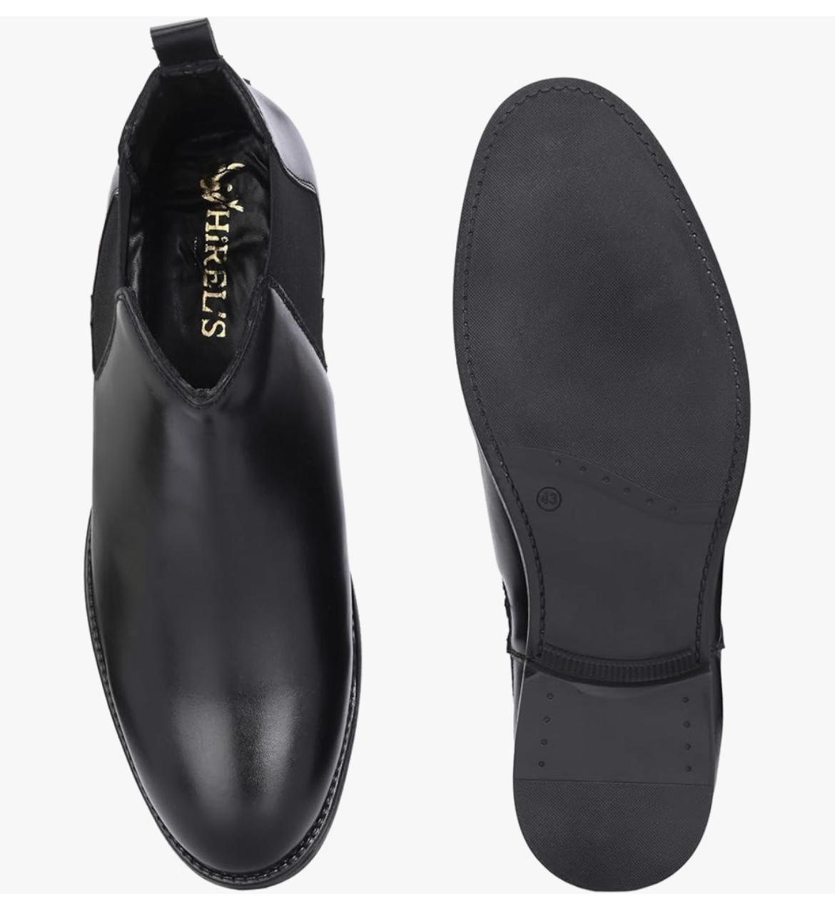 Men's Classic Black Leather Chelsea Boots