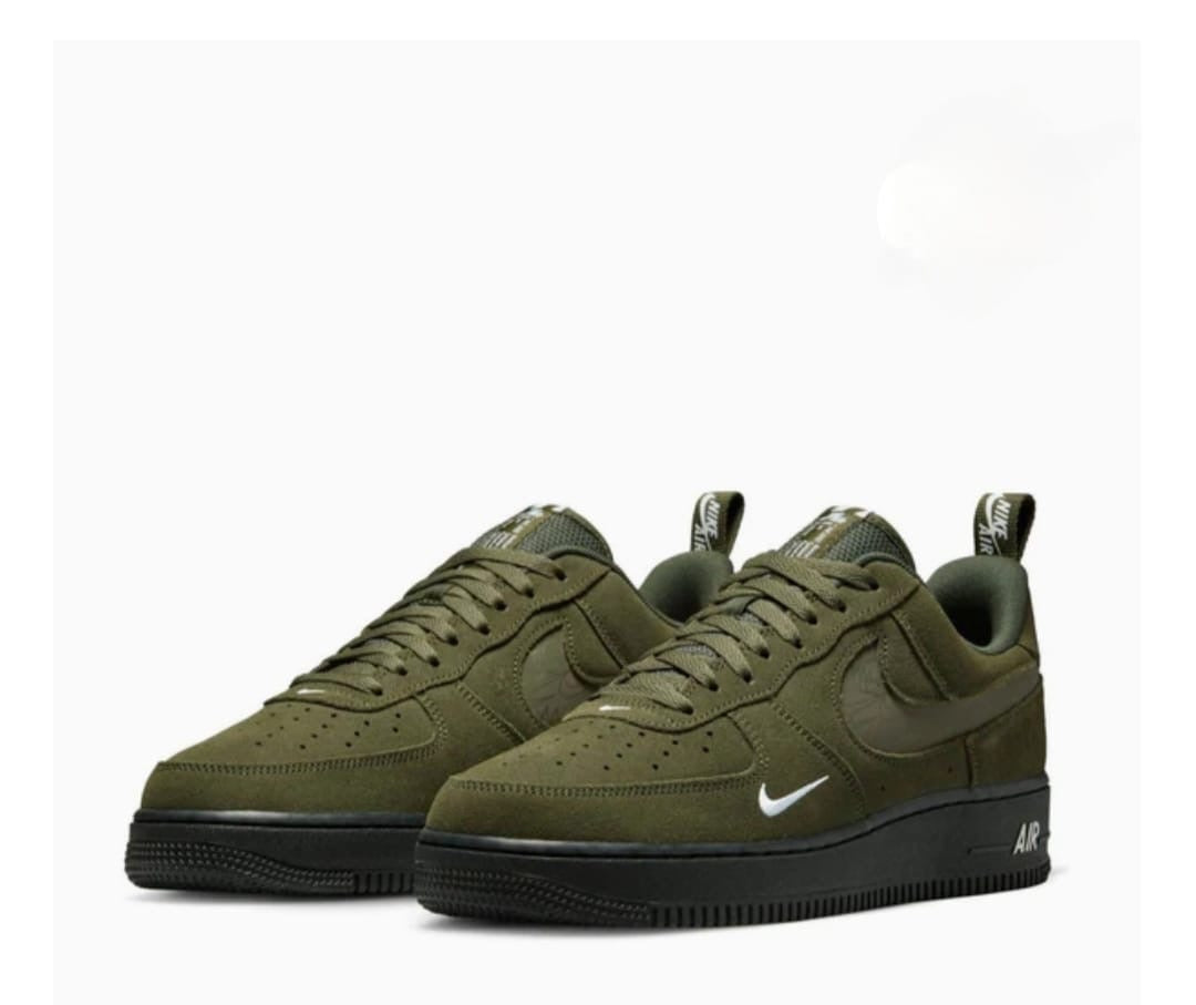 Nike Air Force 1 '07 LV8 - Olive Suede & Black Sole