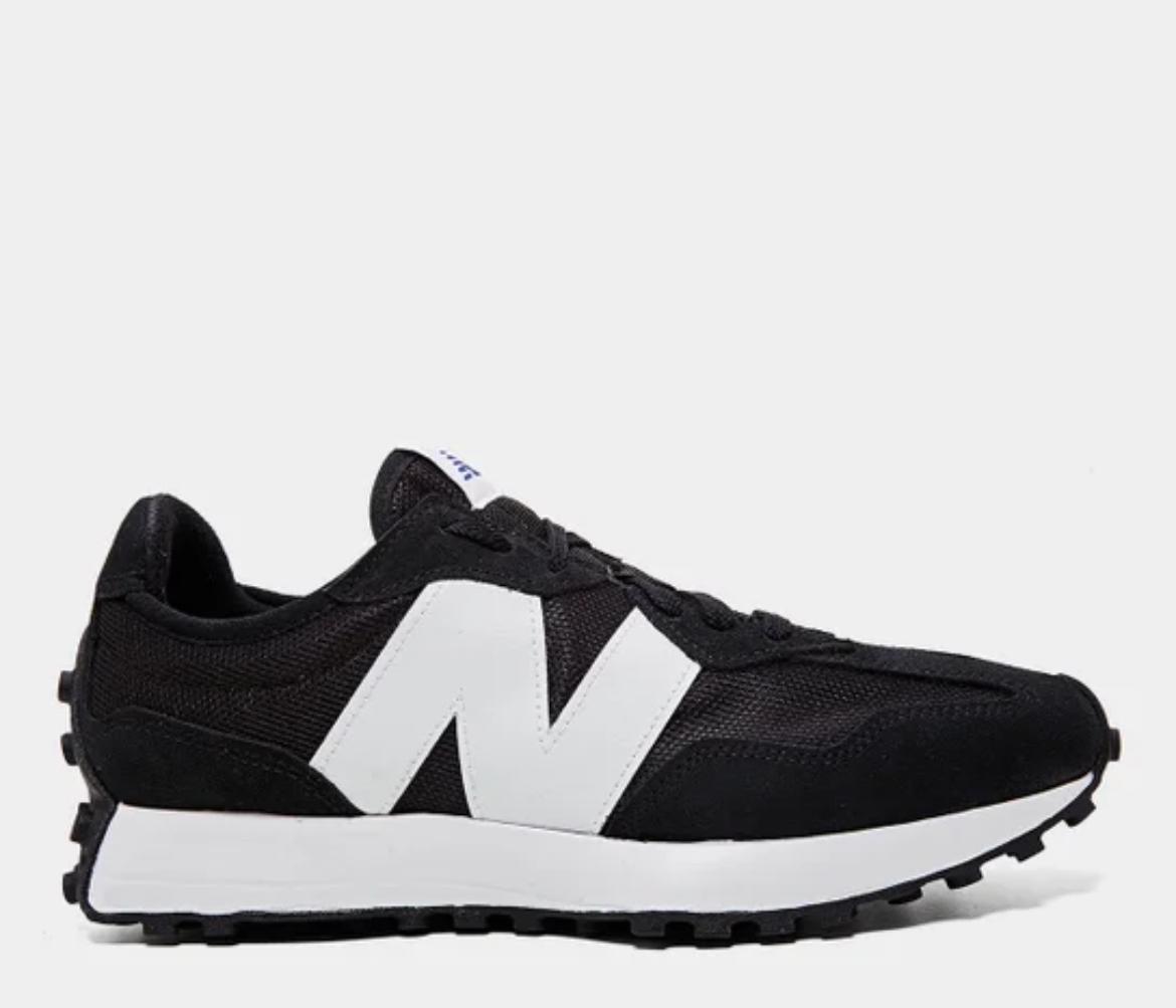New Balance 327 – Black & White Retro Runner