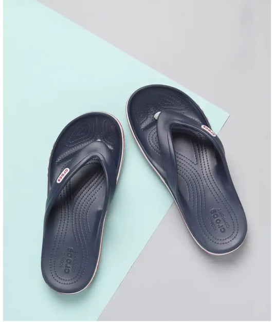 Crocs Men’s Navy Blue Comfort Flip-Flops