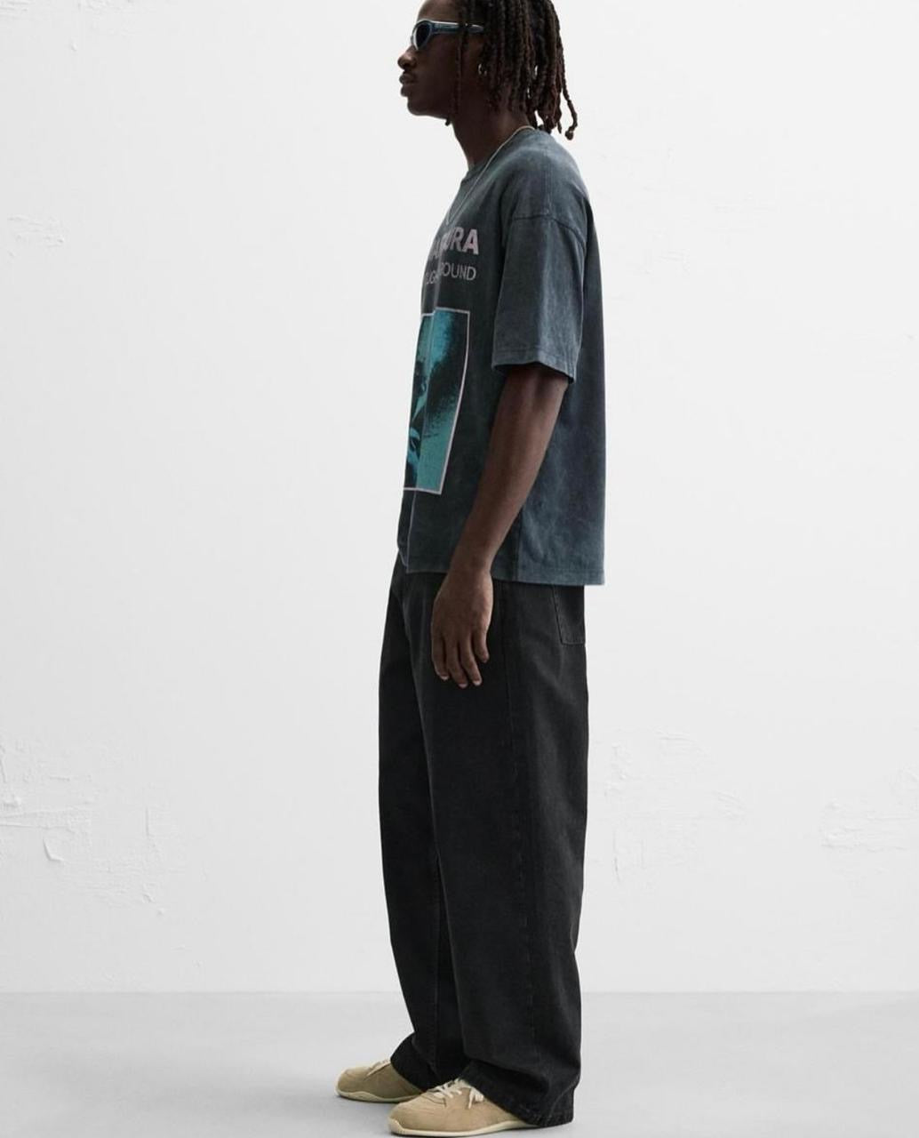 Zara drop shoulder tshirts (store article)