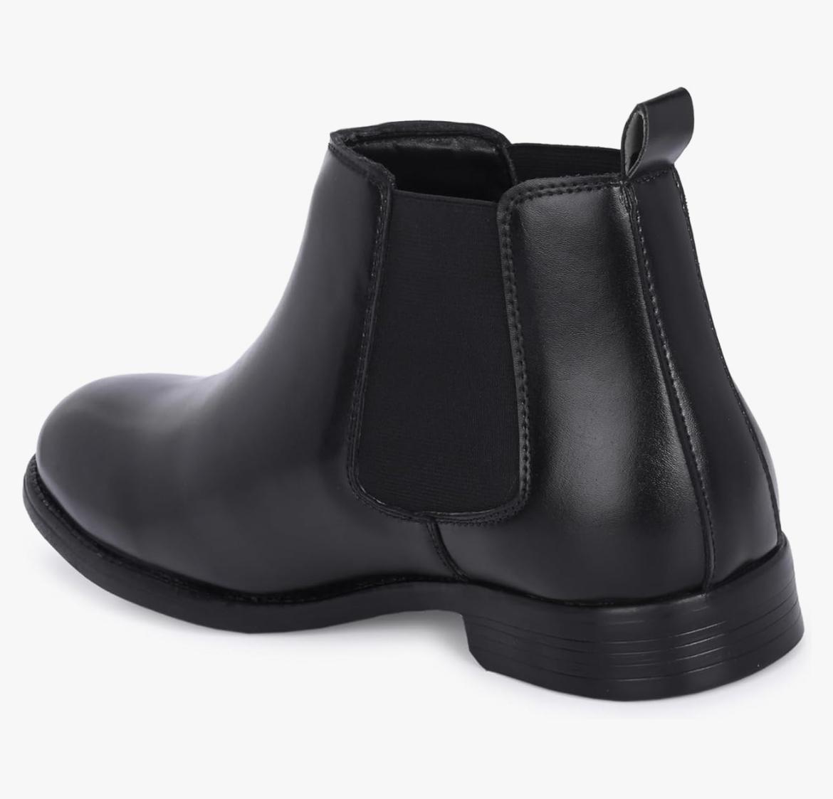 Men's Classic Black Leather Chelsea Boots