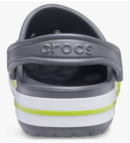 Classic Crocs BAE Platform Clogs – Charcoal Grey with Neon Green Accents