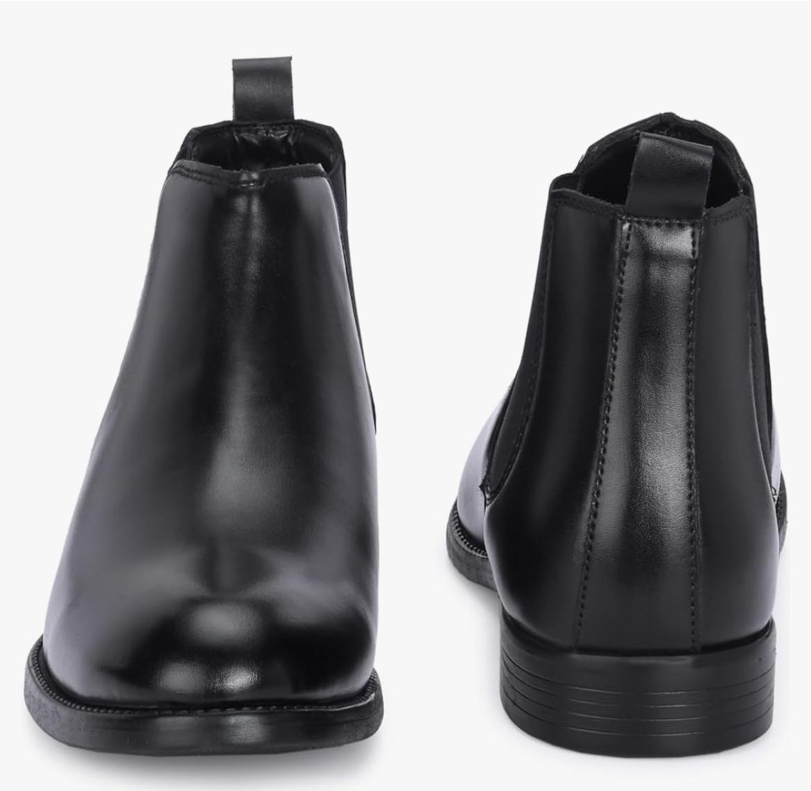 Men's Classic Black Leather Chelsea Boots