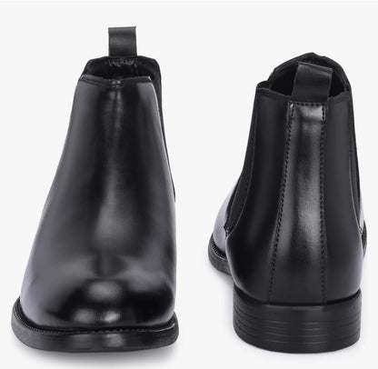 Men's Classic Black Leather Chelsea Boots
