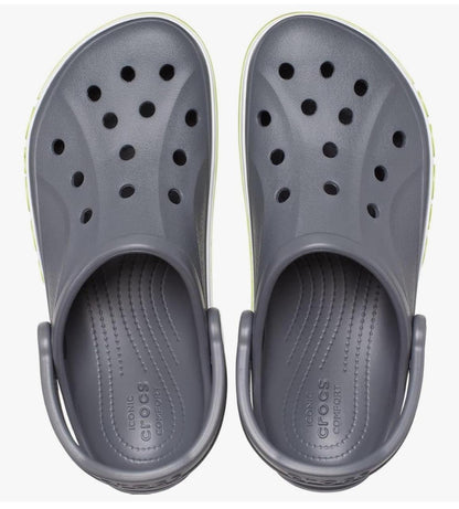 Classic Crocs BAE Platform Clogs – Charcoal Grey with Neon Green Accents
