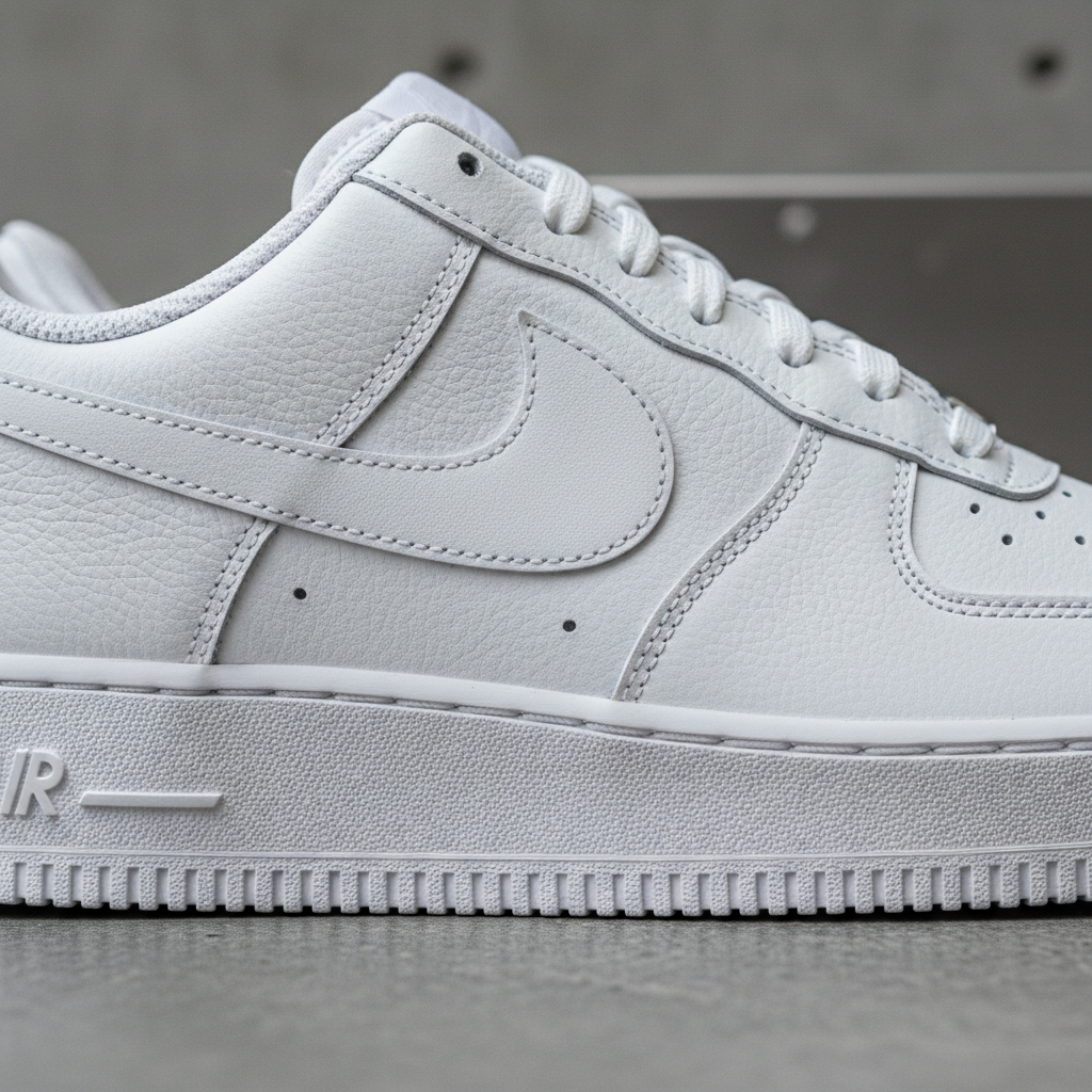 Air Force 1 White Premium Sneaker - Detail