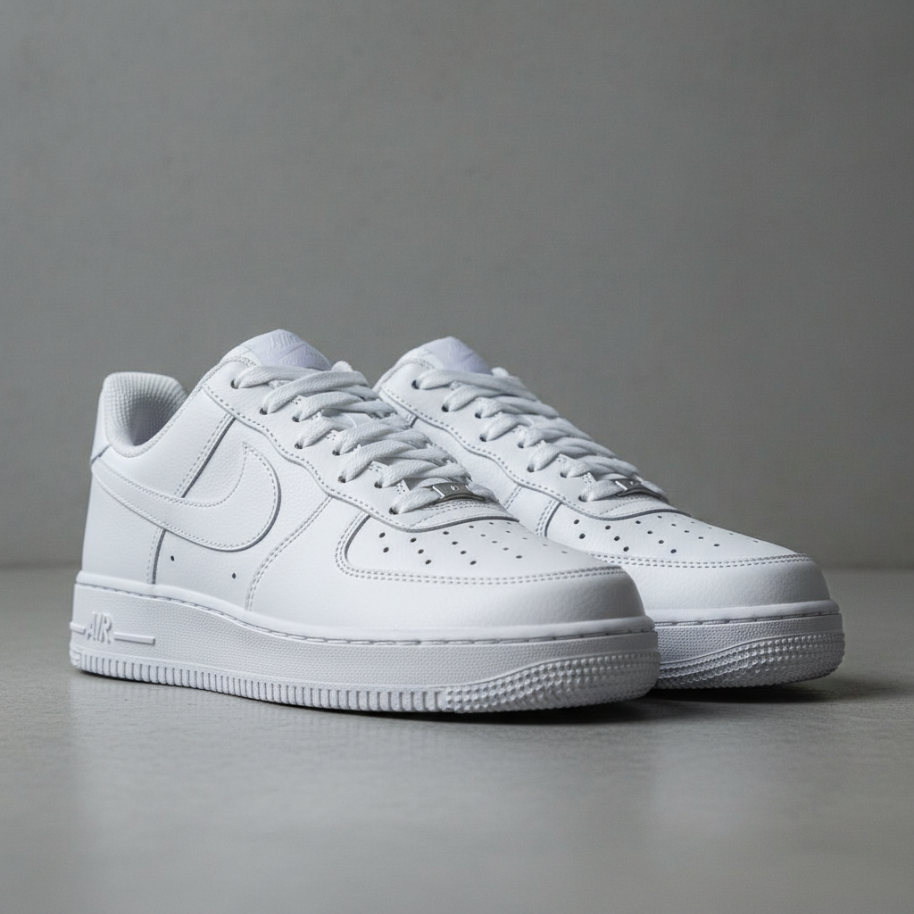 Air Force 1 White Premium Sneaker - Front View