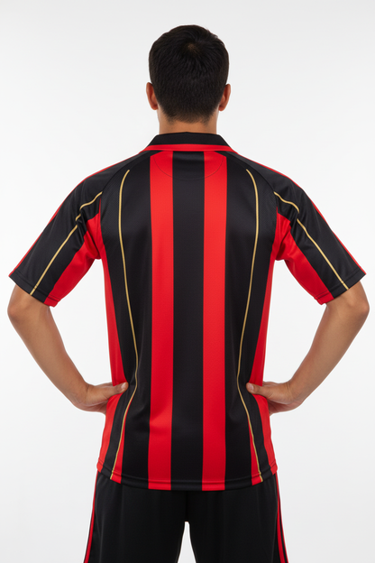 AC Milan Retro Jersey – Back view studio