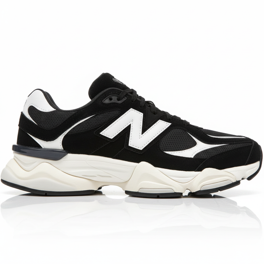 New Balance 9060 Black White Chunky Sneakers