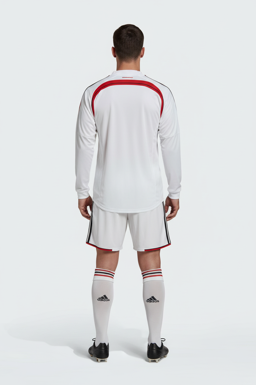 AC Milan Retro Jersey – Back view studio