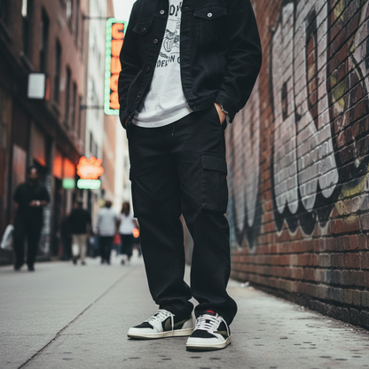 Black White Olive Sneaker - Lifestyle