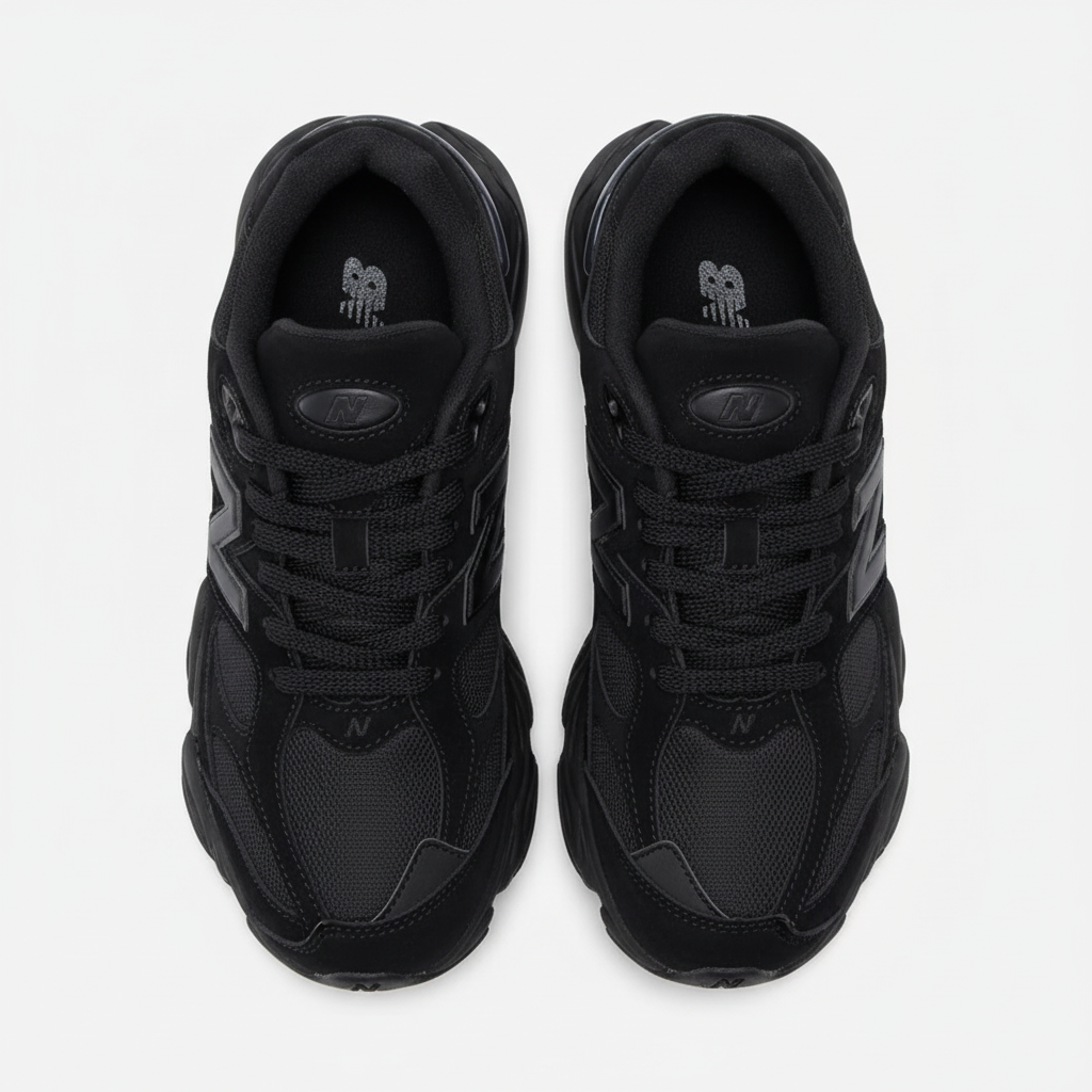 All-Black Chunky Sneakers - Premium Athletic Footwear