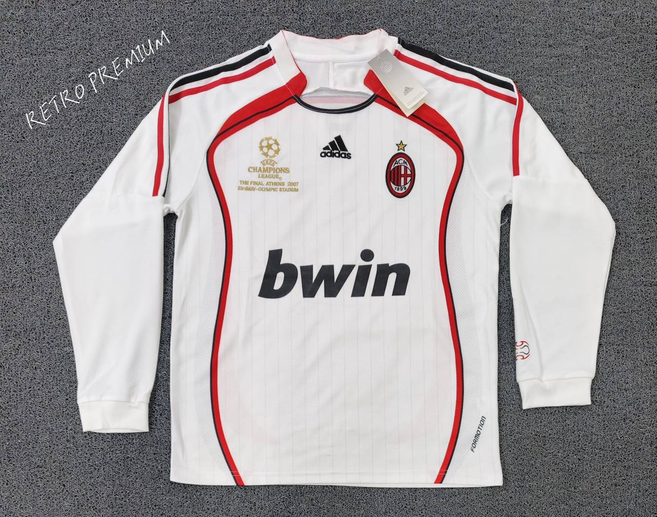 AC Milan Retro Premium Away Long Sleeve Jersey